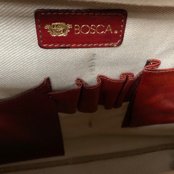 Bosca Woven Leather Briefcase - Picture 5 of 9